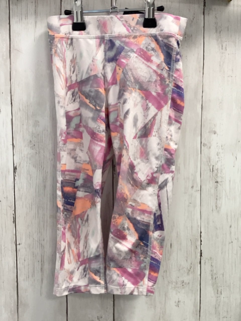 H&M  Sportleggings  Gr. 110  hellgrau mint grau orange pflaume gemustert 