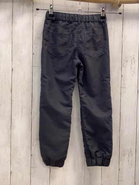  Hose Gr. 122  grau gefüttert Blumen Kordel