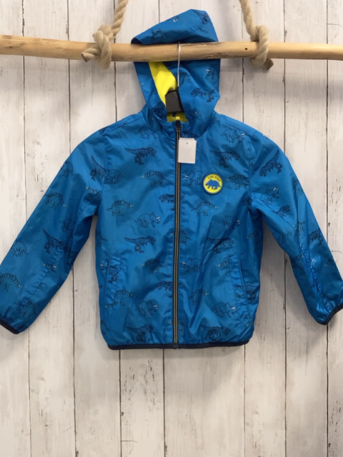   Regenjacke   Gr. 116  hellblau Dinos gelbes Futter 