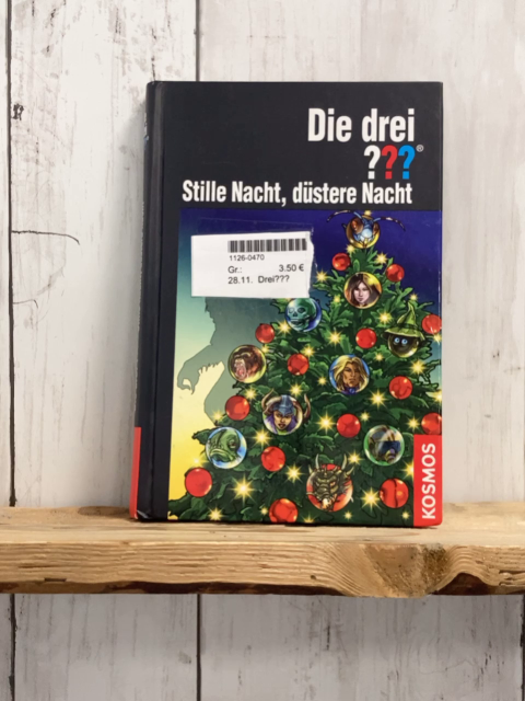 Drei???  Buch Stille Nacht, düstere Nacht 