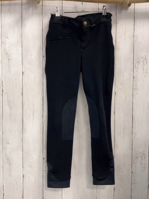   Reithose  Gr. 140  schwarz Rippen 