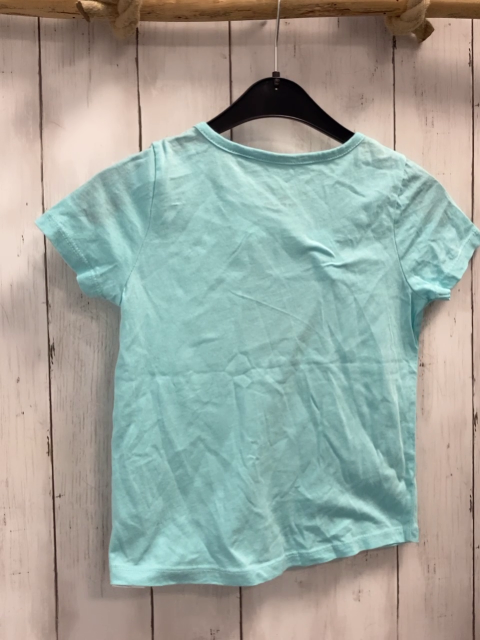 Tom Tailor  T-Shirt  Gr. 116  hellblau bronze Glitzerflamingo weiße Punkte 