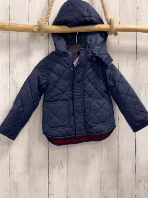   Jacke  Gr. 104  blau gesteppt Kapuze 