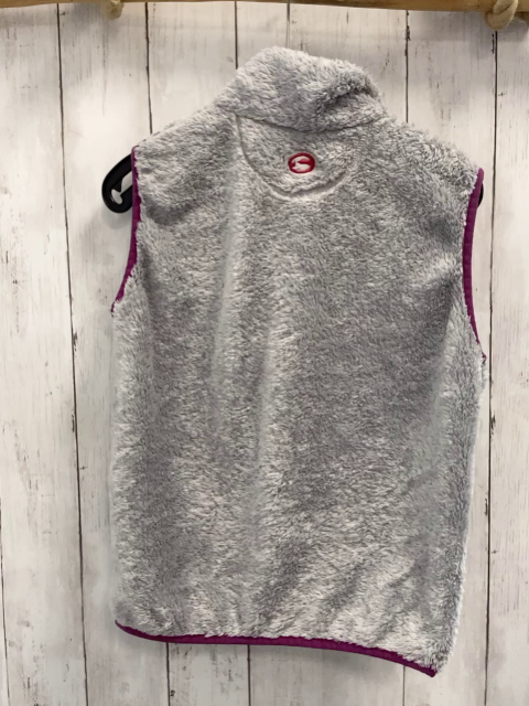 sprayway Weste Gr. 128  grau Plüsch burgunder Bund