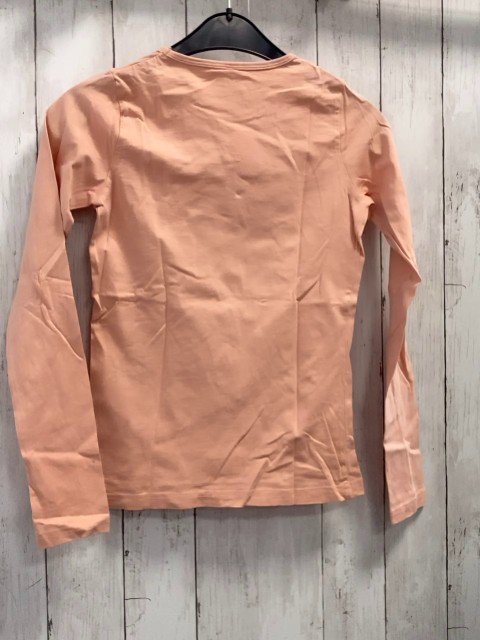 Name it  Langarmshirt  Gr. 158  lachs weinrot rost Stern mit Punkten schwarze Schrift 