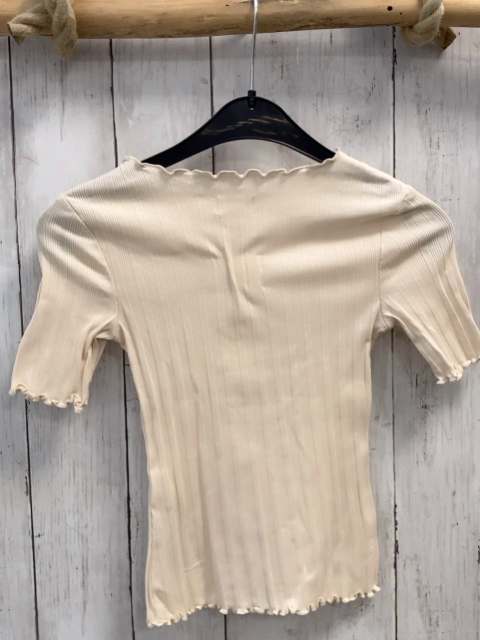S´Oliver  T-Shirt  Gr. 128  beige Rippen 