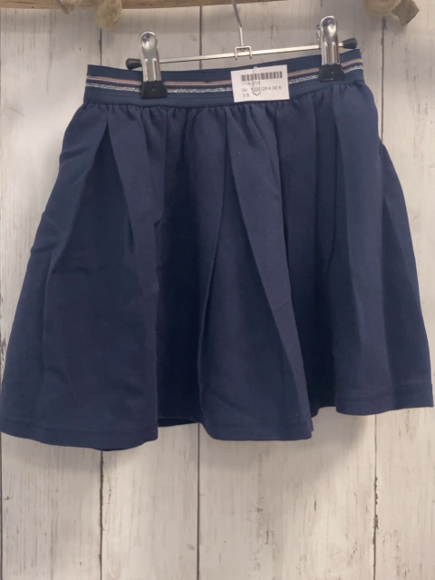  Rock Gr. 122/128  blau + blau silber rosa Streifenbund 