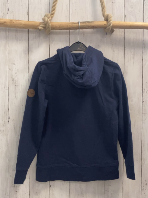   Sweatjacke  Gr. 146/152   blau silber Pferd Kapuze 