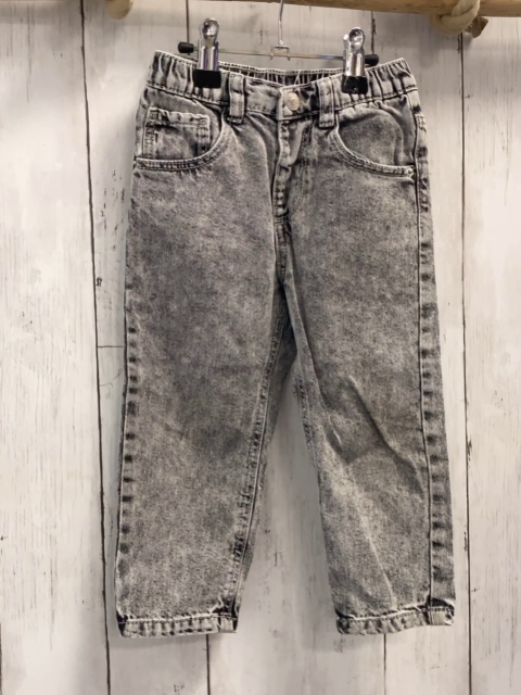   Zara  Gr. 98  grau Jeans Gummizugbund 