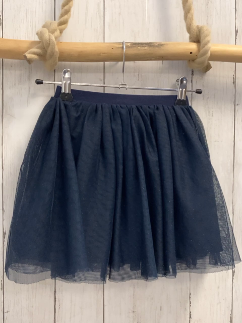 H&M Rock Gr. 110  blau Tüll Glitzer
