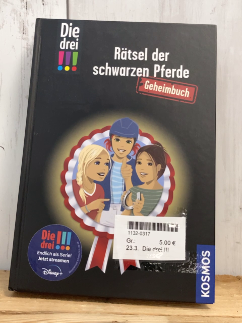 Die drei !!! Buch Rätel der schwarzen Pferde