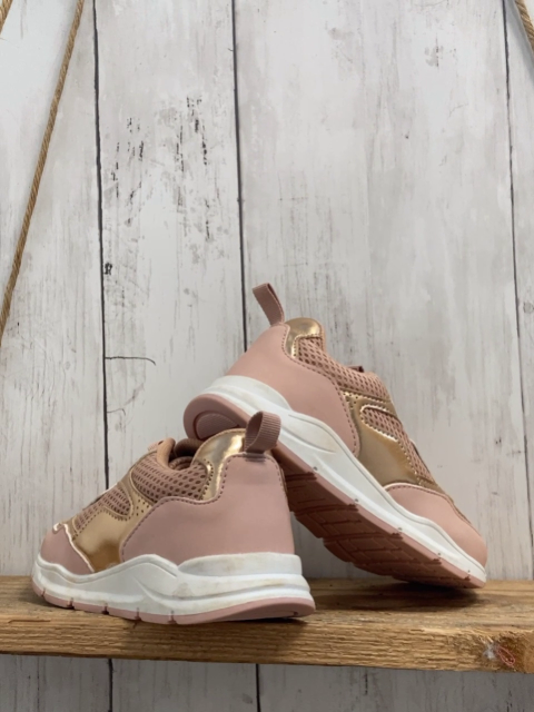 Frboo  Schuhe  Gr. 28  rosa mit goldenen glänzenden Applikationen weiße Sohle 