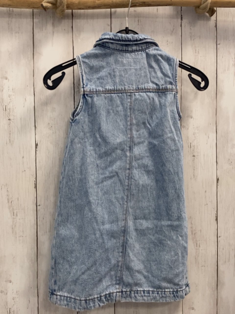 Zara  Kleid  Gr. 116  blau Jeans Kragen 