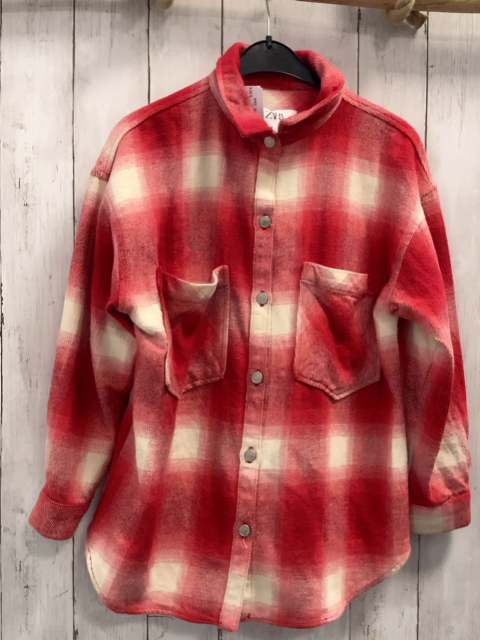 Zara  Bluse  Gr. 140  rot weiß kariert 