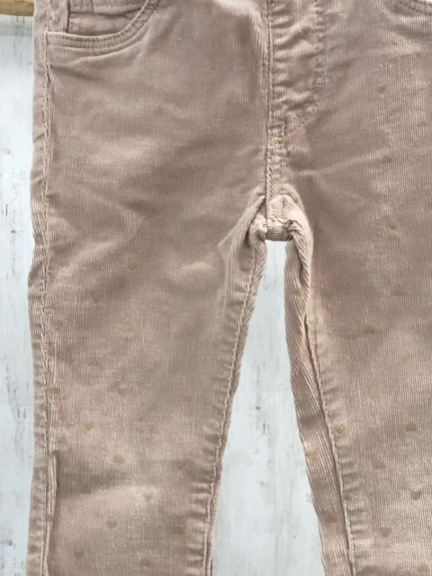 H&M  Jeggings  Gr. 104  lachs Kord goldene Glitzerpunkte 