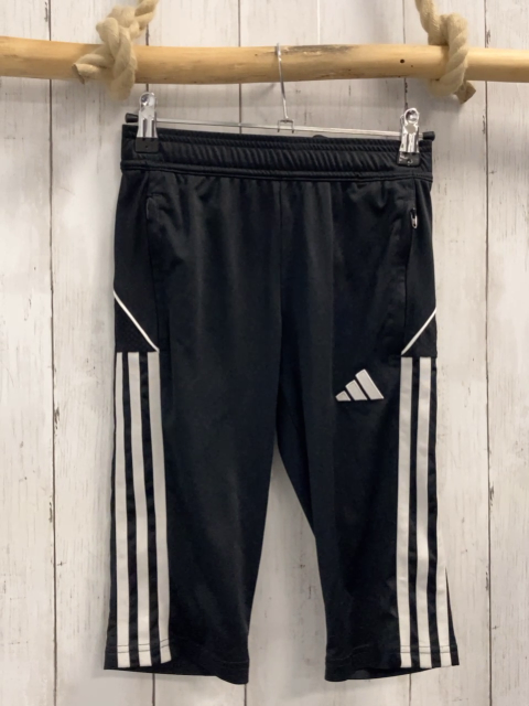 Adidas  Sportleggings  Gr. 140  schwarz weiße Seitenstreifen