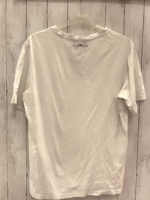 John Richmond  T-Shirt  Gr. 170/176  weß schwarze Schrift 