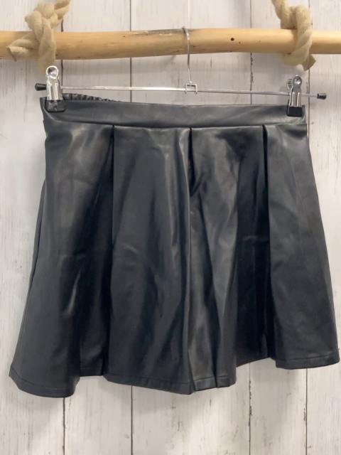  Rock Gr. 134/140  schwarz lederoptik Gummizugbund 