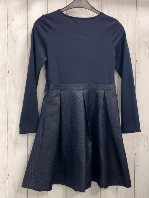 Okaidi  Kleid  Gr. 152  blaues Oberteil glänzender Rock mit Rauten 