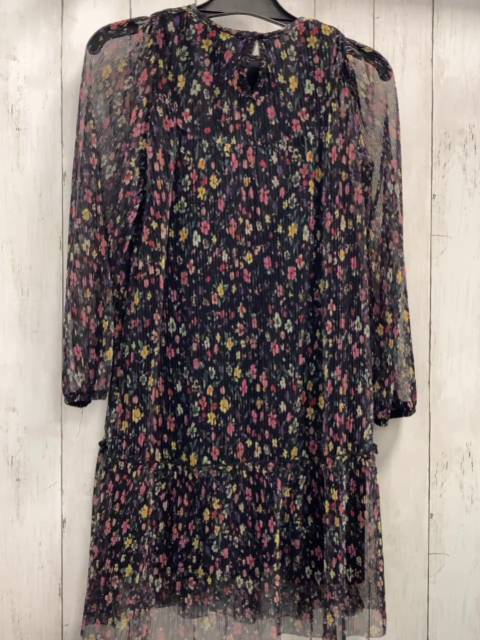 Zara  Kleid  Gr. 152  schwarz crincled bunte Blumen 