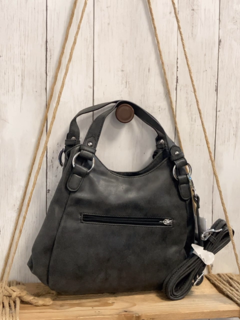 neu  Tasche  grau silber applikationen Breite ca. 34 cm Höhe ca. 25 cm 