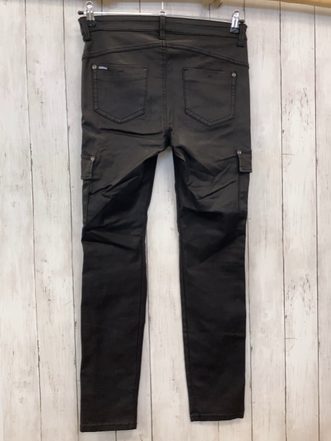 Street One  Hose  Gr. 36/30  schwarz graue Nieten Kunstleder