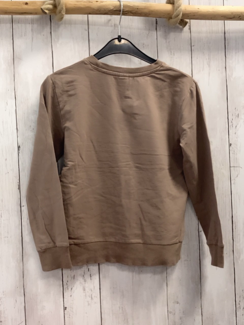  Pullover Gr. 134  beige Berg Schrift