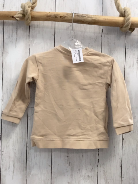 H&M  Pullover  Gr. 80  beige Bärenkopf Schrift 