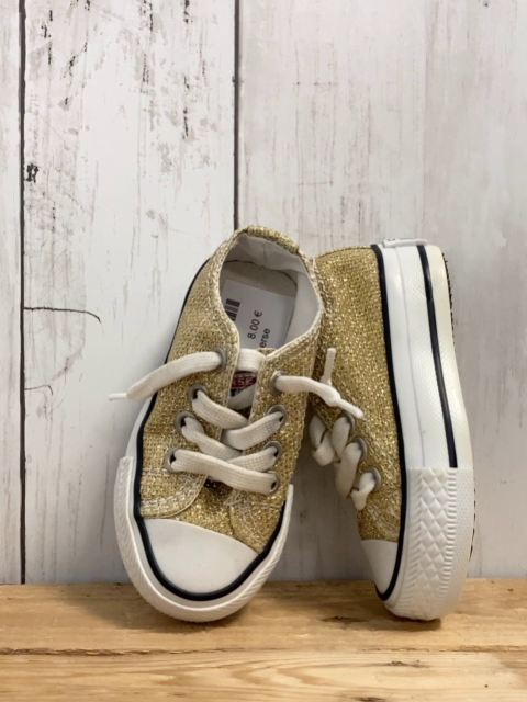 Converse  Leinenschuhe  Gr. 20  golden Glitzer 