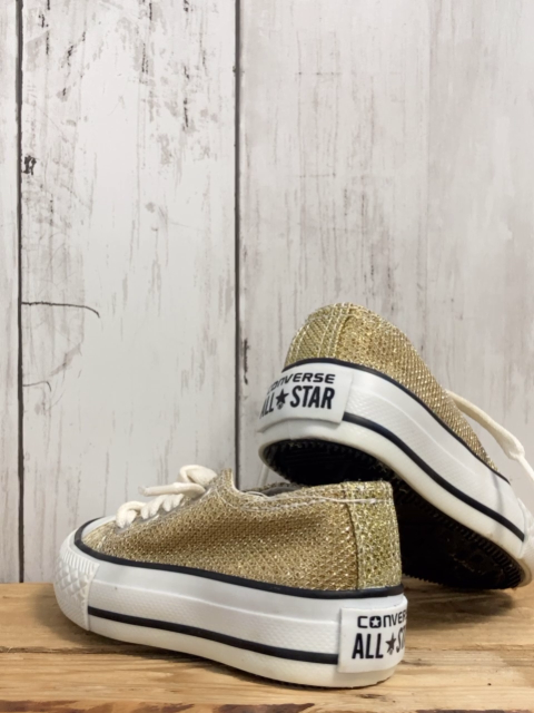 Converse  Leinenschuhe  Gr. 20  golden Glitzer 