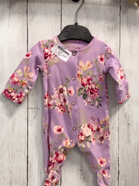 Next  Schlafanzug  Gr. 50/56  flieder große Blumen 