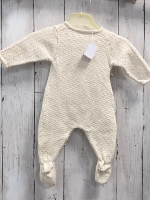 Zara  Schlafanzug  Gr. 56  creme Struktur Strick 