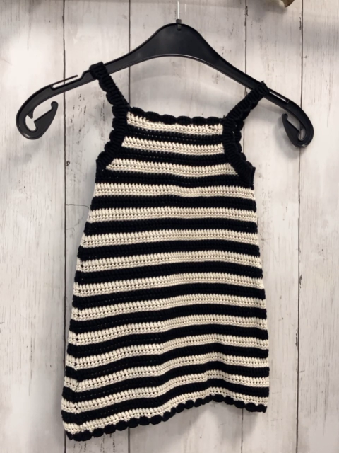 Zara  Kleid  Gr. 92  weiß schwarze Streifen Strick 