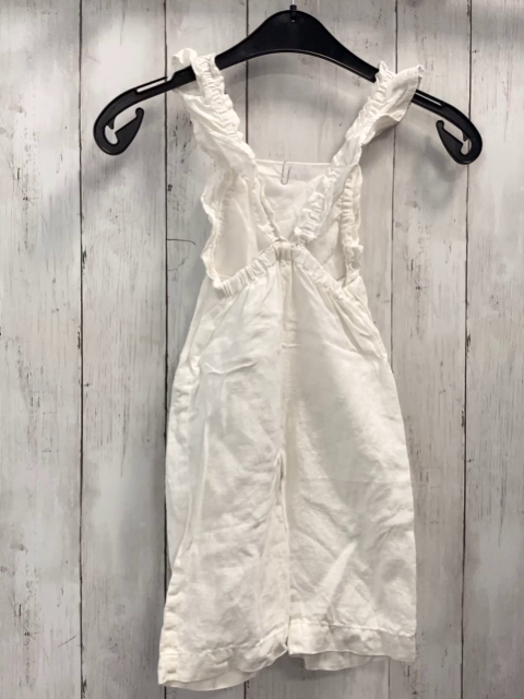 Zara  Jumpsuit Gr. 86  weiß Rüschenträger 