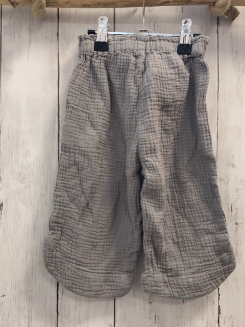 zara Hose Gr. 80  grau musselin Kordel