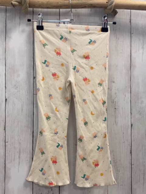 Mori Hose Gr. 98  beige gerippt Peppa Pig