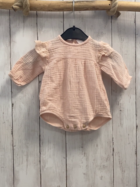 zara Bluse Gr. 56  rosa musselin Bodyunterteil