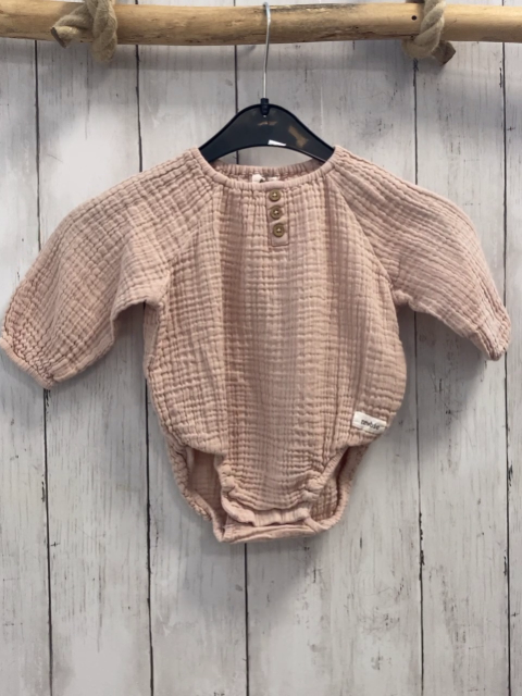 Newbie Bluse Gr. 68  altrosa musselin Bodyunterteil
