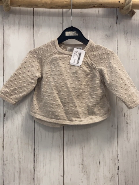 zara Pullover Gr. 62  grau Strick Noppen