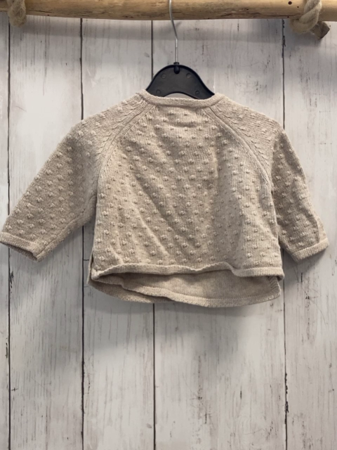 zara Pullover Gr. 62  grau Strick Noppen