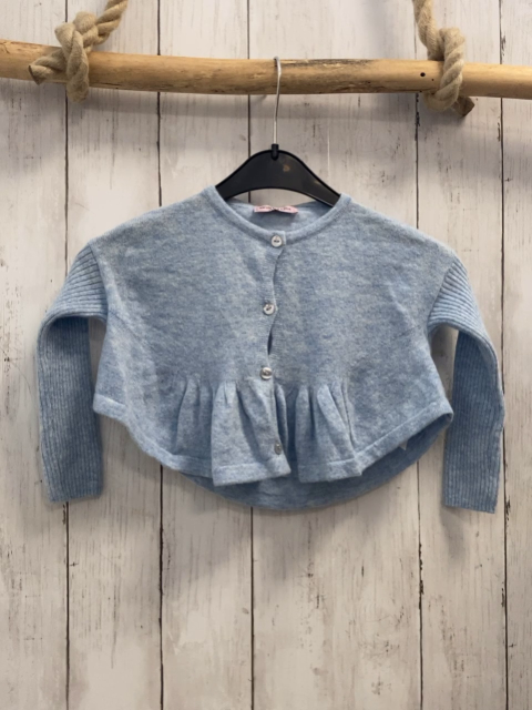 Monnalisa Strickjacke Gr. 80  hellblau Hase auf der Rückseite