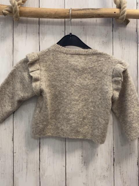 name it Strickjacke Gr. 74  grau 8 % Wolle