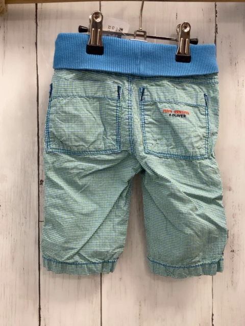 S´Oliver  Hose  Gr. 68  hellgrün hellblau weiß kariert blauer Bund 