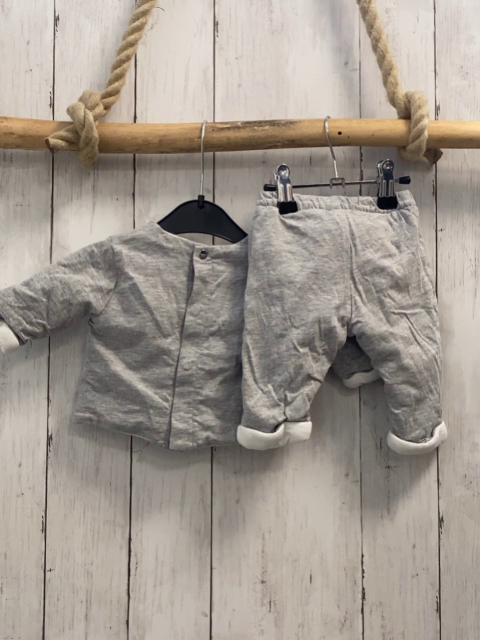 2tlg Jacadi  Pullover + Jogginghose  Gr. 62  grau weiße Bären 