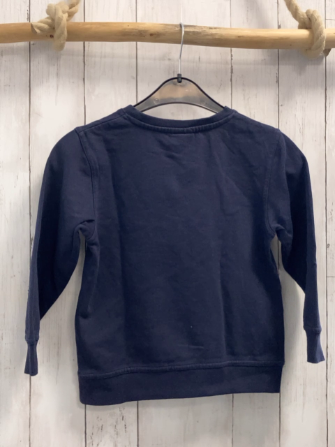 Salt & Pepper  Pullover  Gr. 116  blau Feuerwehrauto Schrift 