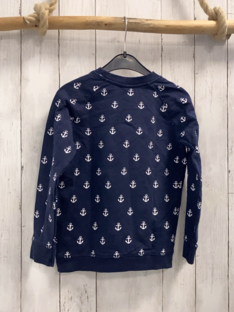   Pullover  Gr. 116  blau weiße Anker 