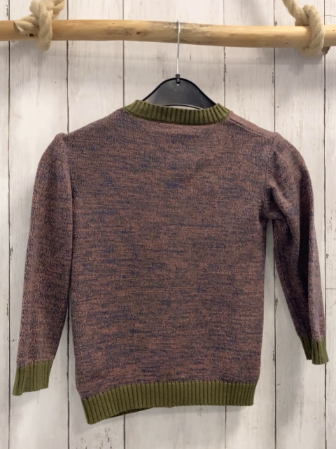 Esprit  Strickjacke  Gr. 116  lachs blau oliv meliert oliv Bund 