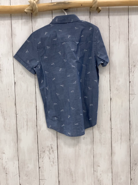 neu Baker  Sommerhemd  Gr. 116  blau weiße Papierflieger 