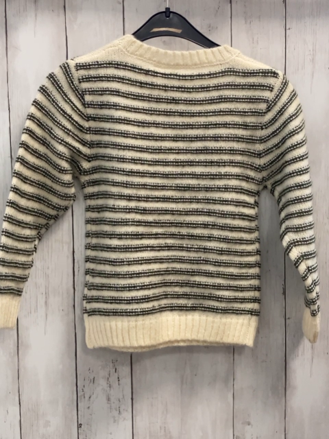 neu Name it  Pullover Gr. 110  weiß oliv Streifen Strick NP 30,99 € 