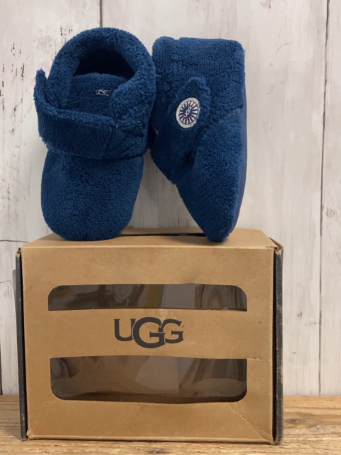neu UGG  Hausschuhe  Gr. 20,5  blau Plüsch 